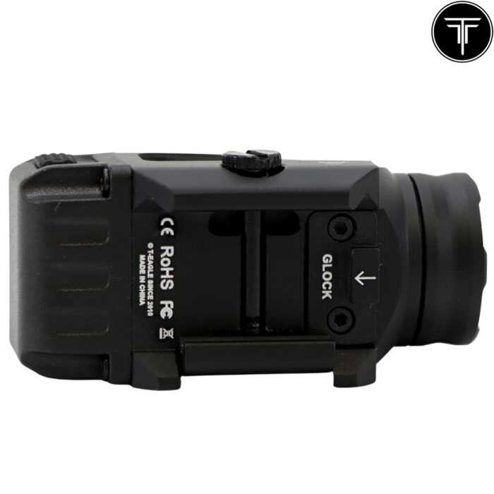 T-Eagle Black T-3S Mini Flashlight - Pistol Mounted Torch
