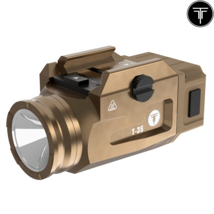 T-Eagle Tan T-3S Mini Flashlight - Pistol Mounted Torch