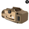 T-Eagle Tan T-3S Mini Flashlight - Pistol Mounted Torch