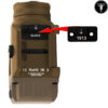 T-Eagle Tan T-3S Mini Flashlight - Pistol Mounted Torch