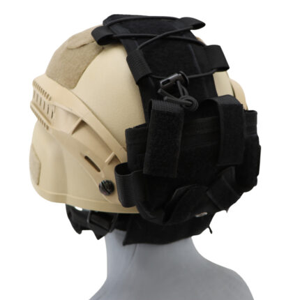 Tactical Helmet Counterweight & Battery Pouch - Velcro Mounted