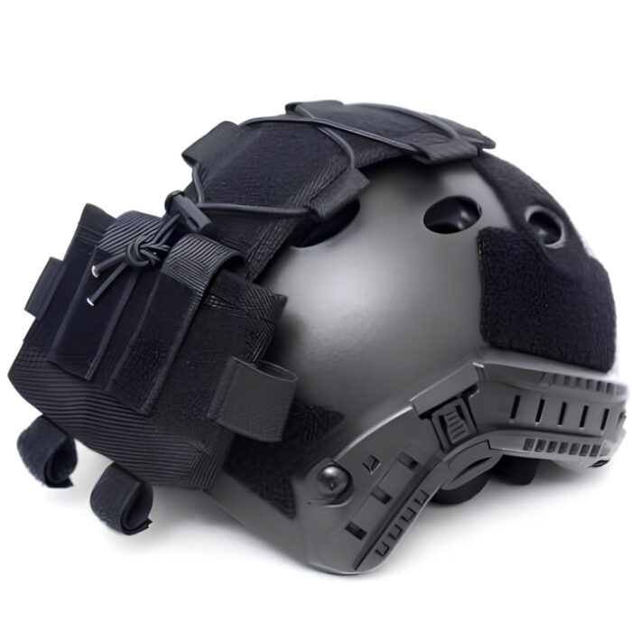 Tactical Helmet Counterweight & Battery Pouch - Velcro Mounted