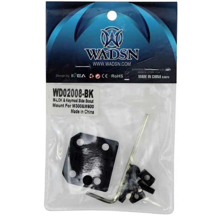 WADSN Black M3 and M6 Torch Mount