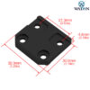 WADSN Black M3 and M6 Torch Mount