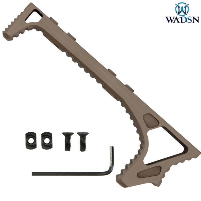 WADSN Tan Metal Curved Foregrip for M-LOK System Handguard