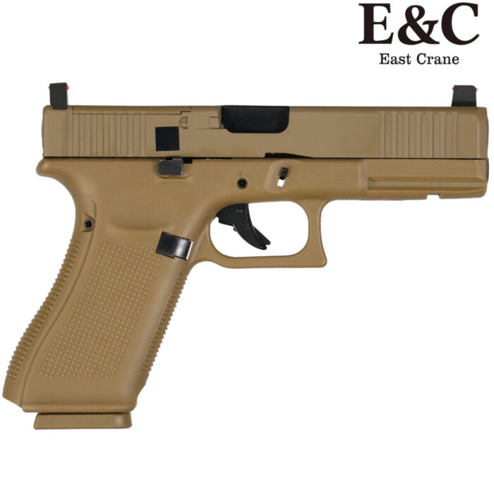 E&C G17 Gen5 MOS GBB Gel Blaster Pistol - Tan