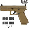 E&C G17 Gen5 MOS GBB Gel Blaster Pistol - Tan