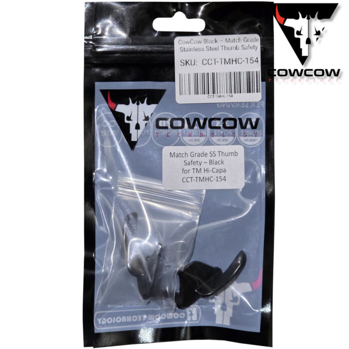 CowCow Black - Match Grade Stainless Steel Thumb Safety