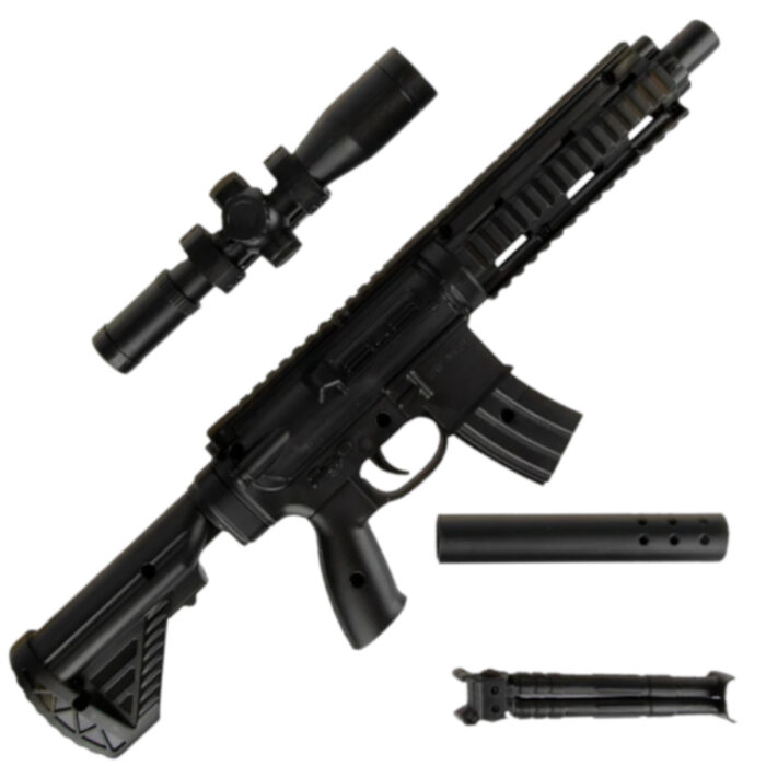 XJ736F Mini Sniper Toy Rifle Manual - Black