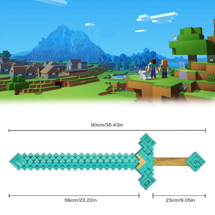 A Minecraft Movie Diamond Sword Replica
