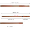 Brown Bamboo Straight Training Sword
