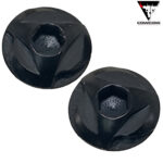 CowCow Black Grip Screws in Stainless Steel