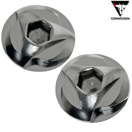 CowCow Silver Grip Screws in Stainless Steel
