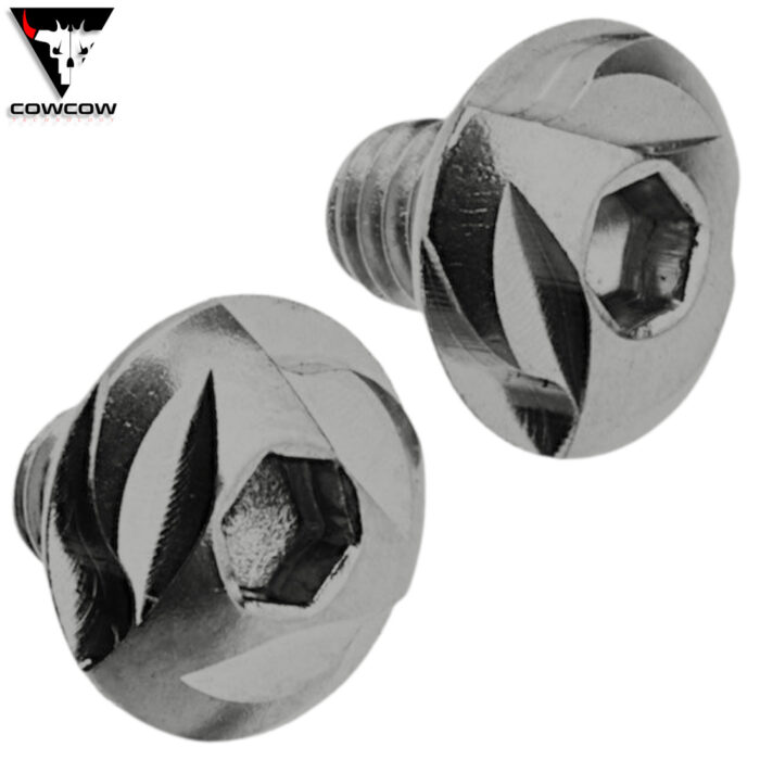 CowCow Silver Grip Screws in Stainless Steel