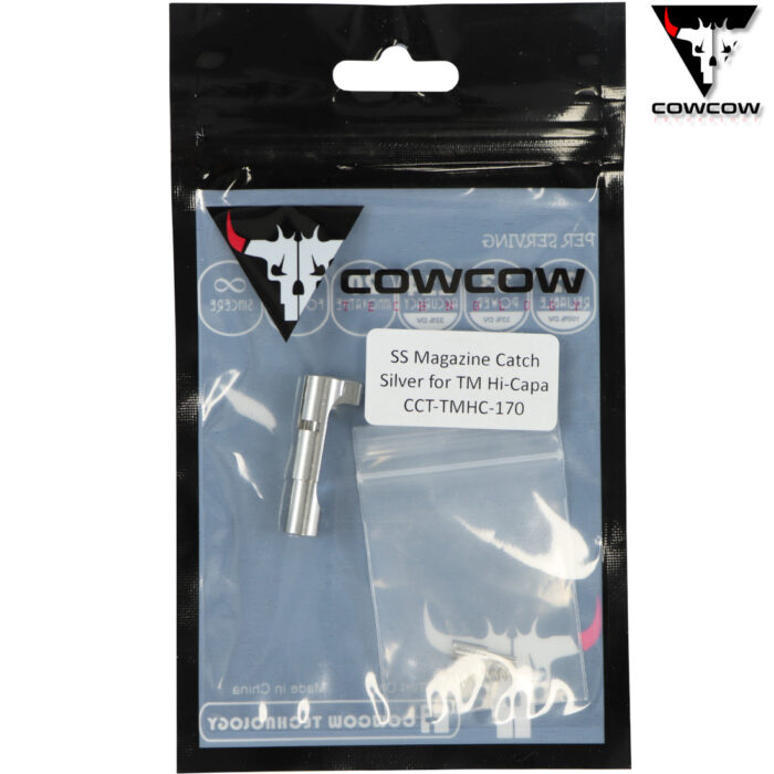 CowCow Silver Hi-Capa Magazine Release SS Match Grade