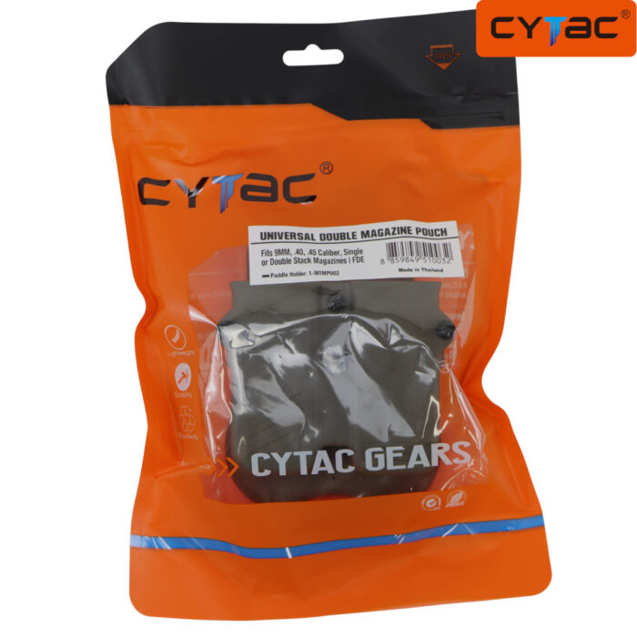 CYTAC FDE Universal Double Magazine Pouch - Paddle Mount