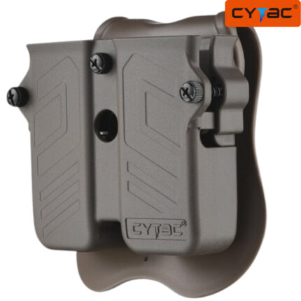 CYTAC FDE Universal Double Magazine Pouch - Paddle Mount