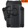 CYTAC Mega-Fit GEN1 RH Universal Pistol Military Holster - Paddle Mount