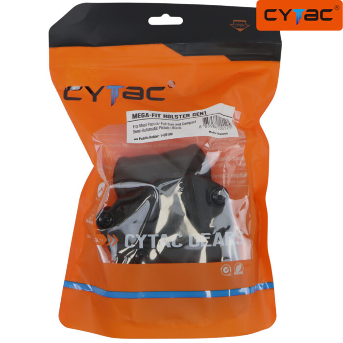 CYTAC Mega-Fit GEN1 RH Universal Pistol Military Holster - Paddle Mount