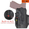 CYTAC Mega-Fit Universal Torch Compatible Holster - Paddle Mount
