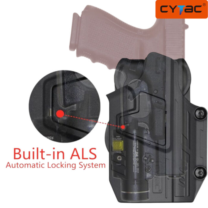 CYTAC Mega-Fit Universal Torch Compatible Holster - Paddle Mount