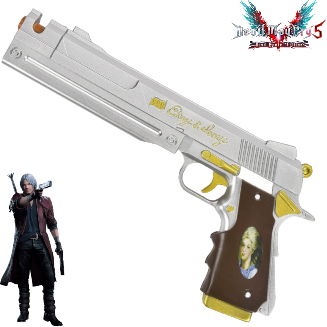 dantes-ivory-pistol-cosplay-replica-from-devil-may-cry-5 (1) Dante's Ivory Pistol Cosplay Replica - From Devil May Cry 5