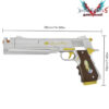 Dante's Ivory Pistol Cosplay Replica - From Devil May Cry 5