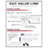 E&C Tan Colt M4A1 Value Line AEG Gel Blaster