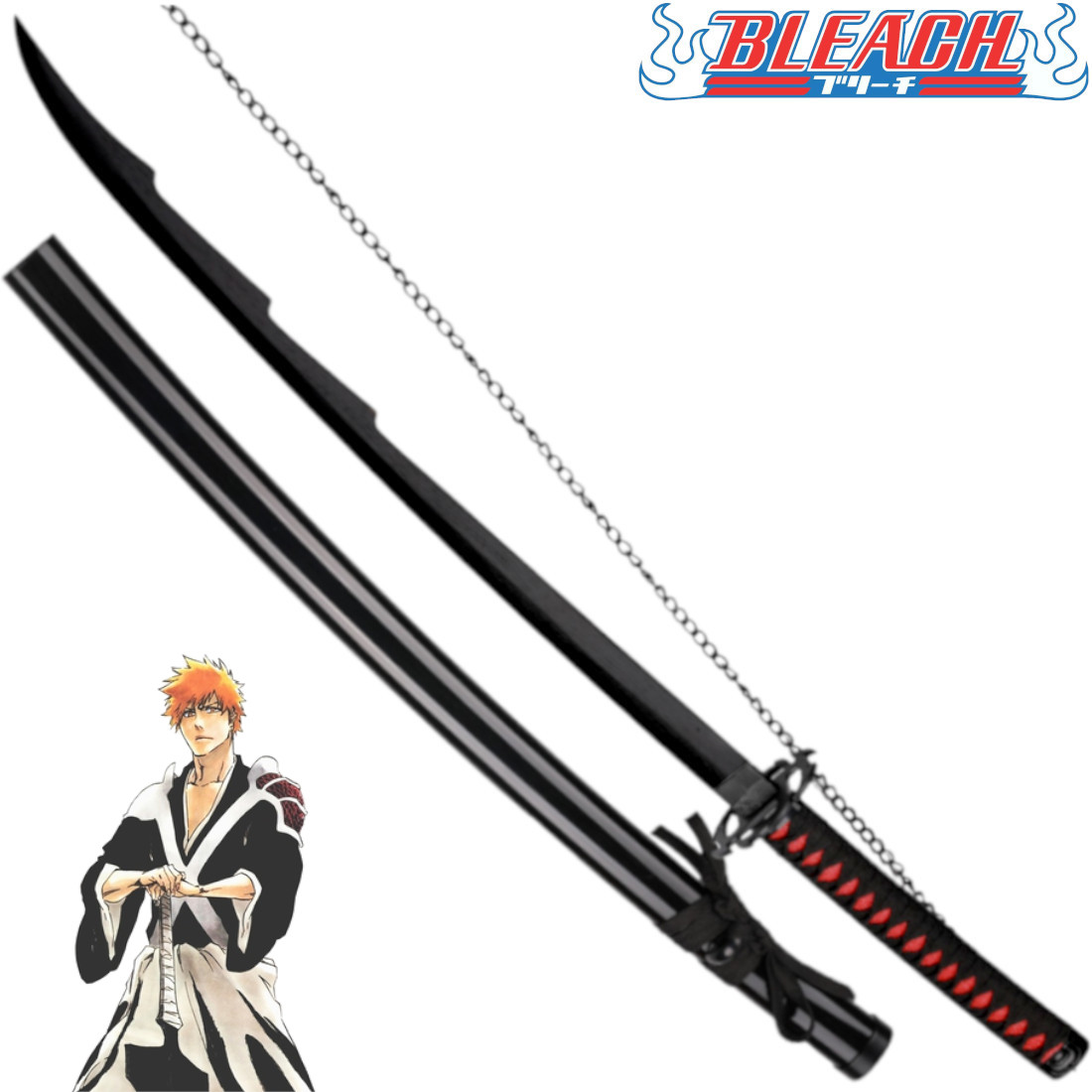 ichigo-kurosakis-zangetsu-moon-katana-from-bleach (1) Ichigo Kurosaki's Zangetsu Moon Katana from BLEACH